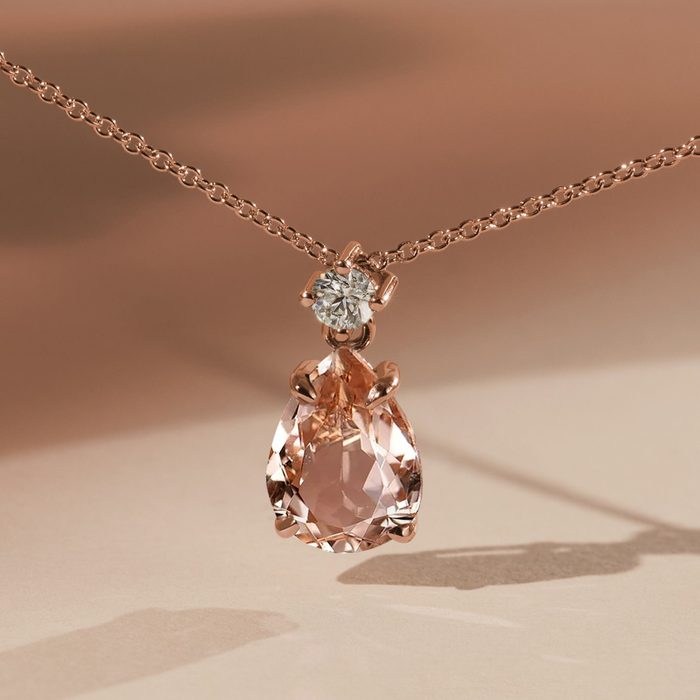 Douce comme une pêche : bijoux en morganite, en édition limitée