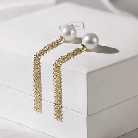 Boucles d'oreilles avec tanzanite et pierres précieuses en or blanc