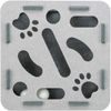 Interaktivní hra pro kočky Hole'n'Roll – box, ø 30 × 7.5 cm, filc, šedá