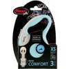 Flexi New Comfort XS vodítko pásek 3m/8kg světle modrá