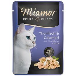 Kapsička MIAMOR Feine Filets tuňák + kalamáry v želé