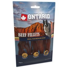 Snack ONTARIO Dog Rawhide Beef Fillets 12,5 cm