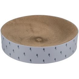 LILLY kulatý škrabací pelech s katnipem, ø 45 × 10 cm, karton, lila