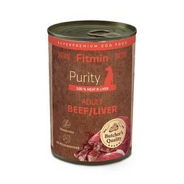 Fitmin Purity Konzerva hovězí s játry pro psy 400 g