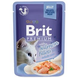 Kapsička BRIT Premium Cat Delicate Fillets in Jelly with Salmon