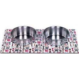 Nobby magnetická podložka MIX 2 misky 920ml strakatá