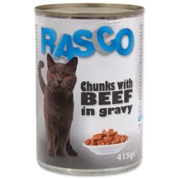 Konzerva RASCO Cat hovězí kousky ve šťávě