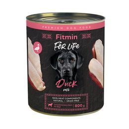 Fitmin dog For Life tin duck 800g