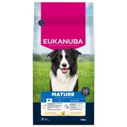 Krmivo EUKANUBA Mature Medium rich in fresh chicken 15 kg