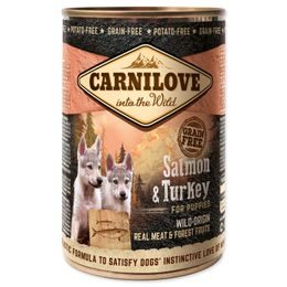 Konzerva CARNILOVE Puppy Wild Meat Salmon & Turkey
