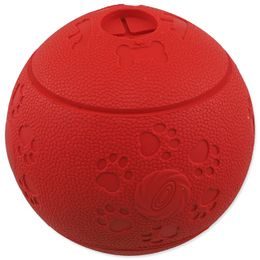 Míček DOG FANTASY na pamlsky červený 11cm