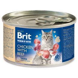 Konzerva BRIT Premium by Nature Chicken with Beef