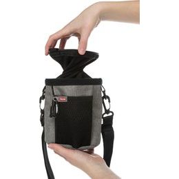 Sáček na pamlsky Multi Twist, ø 12 × 17 cm, černá/šedá