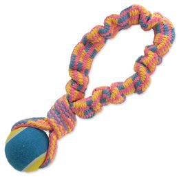 Přetahovadlo DOG FANTASY barevné + tenisák vzor 2 - 28 cm