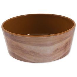 Miska DOG FANTASY vzor dřevo hnědá 15 cm