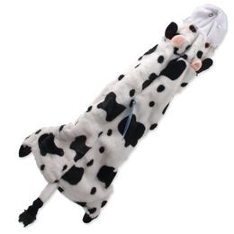 Hračka DOG FANTASY Skinneeez návlek na láhev kráva 60 cm