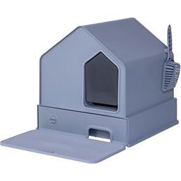 Quapas! Toaleta pro kočky Cat House 46x44x48cm šedá