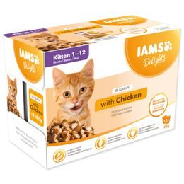 Kapsičky IAMS Kitten Delights Chicken in Gravy multipack