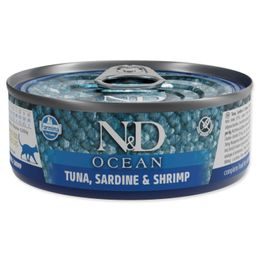KRMIVO N&D CAT OCEAN TUNA, SARDINE & SHRIMP 70 GR