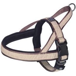 Nobby LINEN DELUXE norský postroj S-M hnědá