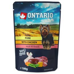 Kapsička ONTARIO Dog Pork with Chicken in Broth