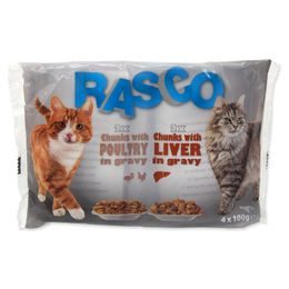 Kapsičky RASCO Cat s drůbežím/ s játry multipack