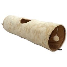 Tunel MAGIC CAT plyšový šustící béžový