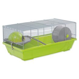Klec SMALL ANIMALS Erik šedo-zelená s výbavou