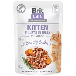 Kapsička BRIT Care Cat Pouch KITTEN - Savory Salmon in Jelly