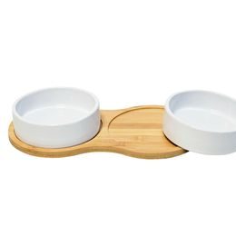 Nobby podnos + 2 misky BAMBASSO 2x 400 ml