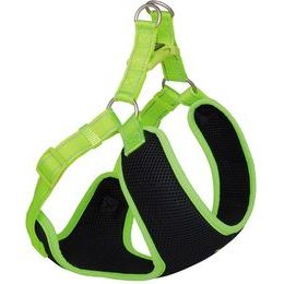 Nobby BLACK MESH REFLECT hrudní postroj XL žlutá neon