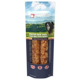 Pochoutka Ontario Protein kuře, žvýkací rolka L 2ks 25,4cm