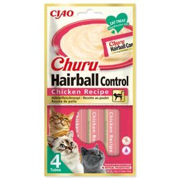 Pochoutka Churu Hairball kuřecí 4x14g
