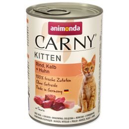Konzerva ANIMONDA Carny Kitten hovězí + telecí + kuřecí