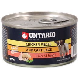 Konzerva ONTARIO Junior Chicken Pieces + Cartilage