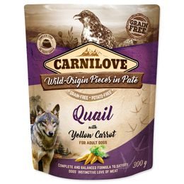 Kapsička CARNILOVE Dog Paté Quail with Yellow Carrot
