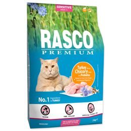 RASCO Premium Cat Kibbles Sensitive, Turkey, Chicory, Root Lactic acid bacteria
