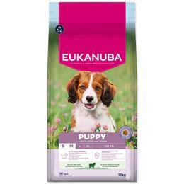 Krmivo EUKANUBA Puppy Small & Medium rich in lamb 12 kg