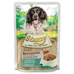 Kapsička STUZZY Dog telecí + fazole v želé