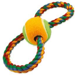 Přetahovadlo DOG FANTASY osmička barevné + tenisák 25 cm