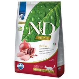 KRMIVO N&D PRIME CAT NEUTERED - CHICKEN & POMEGRANATE ADULT 5KG