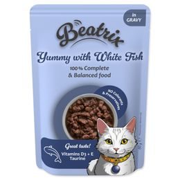 Kapsička Beatrix Adult s bílou rybou 85g