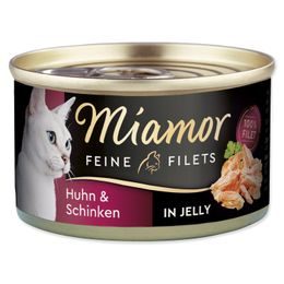 Konzerva MIAMOR Feine Filets kuře + šunka v želé