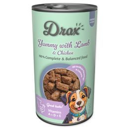 Konzerva Drax Adult s jehněčím a kuřecím 1240g