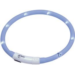 Nobby Led Puppy svítící kroužek silikon světle modrá 45cm