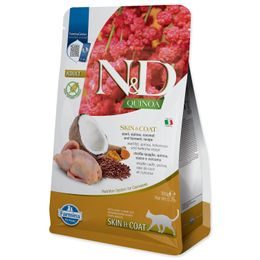 KRMIVO N&D CAT QUINOA SKIN & COAT QUAIL GR. 300