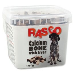 Pochoutka RASCO Dog kosti kalciové s játry