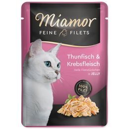 Kapsička MIAMOR Feine Filets tuňák + krab v želé