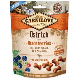 CARNILOVE Dog Crunchy Snack Ostrich with Blackberries with fresh meat