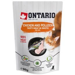 Kapsička ONTARIO Cat Chicken and Codfish in Broth